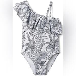 Janie and Jack Ruffle One-Piece Swimsuit sz 6-12 m One Piece Bathingsuit